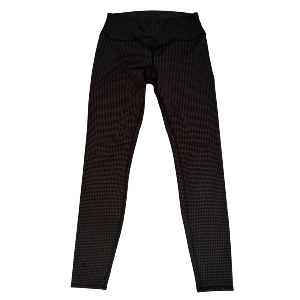 Alo Yoga Micro Houndstooth High Waisted Brown Black Legging Large